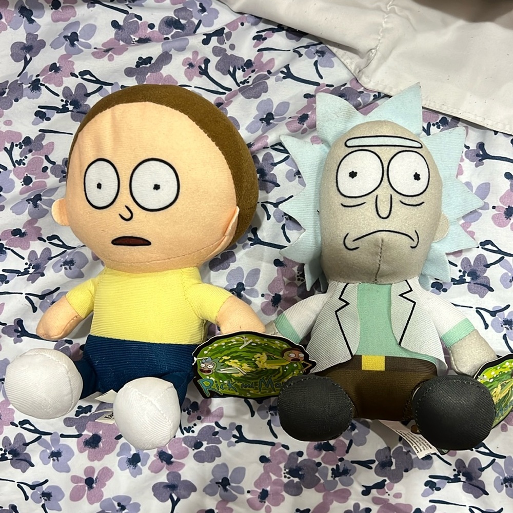 Rick and Morty plushies